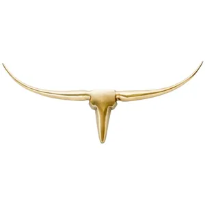 Longhorn Wall Décor Small Gold