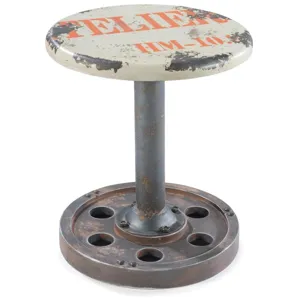 Wheel Stool White