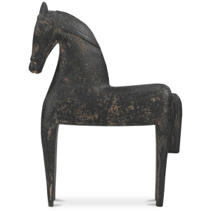 Gallant Wooden Sculpture - Black
