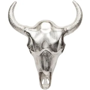 Buffalo Wall Head Large Silver