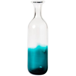 Tall Vase Teal/Clear