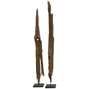 Drift Wood Art On Rough Marble Base