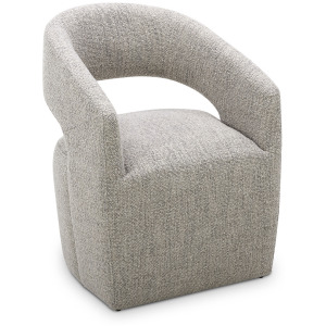 Barrow Rolling Dining Chair Grey Storm