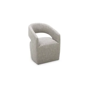 Barrow Rolling Dining Chair Grey Storm