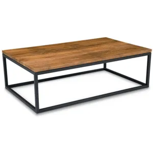 Mountain Teak And Metal Coffee Table