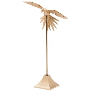 Flying Bird On Stand Large Silver