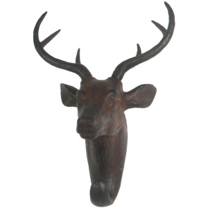 Deer Wall D&eacute;cor Black