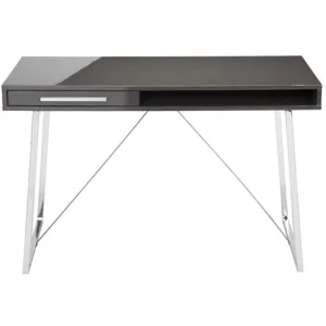 Savina Desk Grey Lacquer