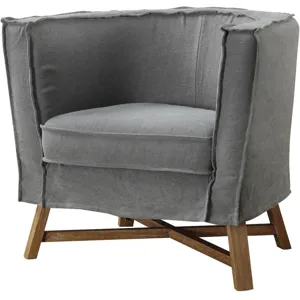 Grand Club Chair Light Grey