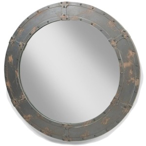 Nautic Mirror Large Dark Brown