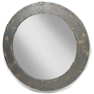 Nautic Mirror Large Dark Brown