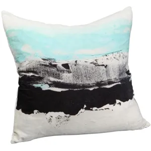 Watercolor Velvet Cushion W/ Feather Insert