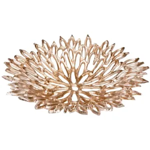 Chrysanthemum Platter Large Silver