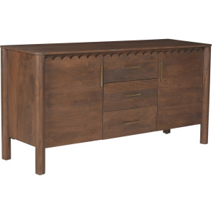 Wiley 3 Drawer Sideboard Vintage Brown