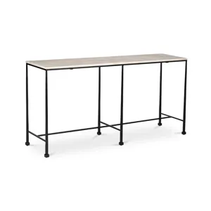 River Console Table Botticino Marble