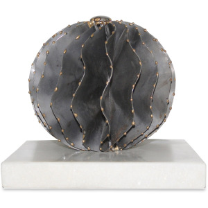 Iron Orb Sculpture