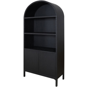 Wilde Display Cabinet Black Oak