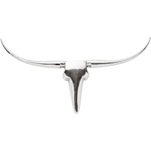 Longhorn Wall Décor Large Silver