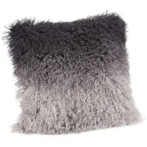 Lamb Fur Pillow - Grey Spectrum