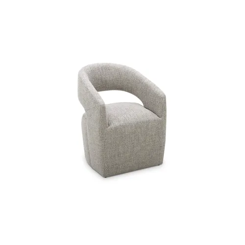 Barrow Rolling Dining Chair Grey Storm