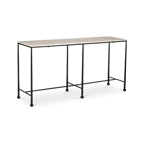 River Console Table Botticino Marble