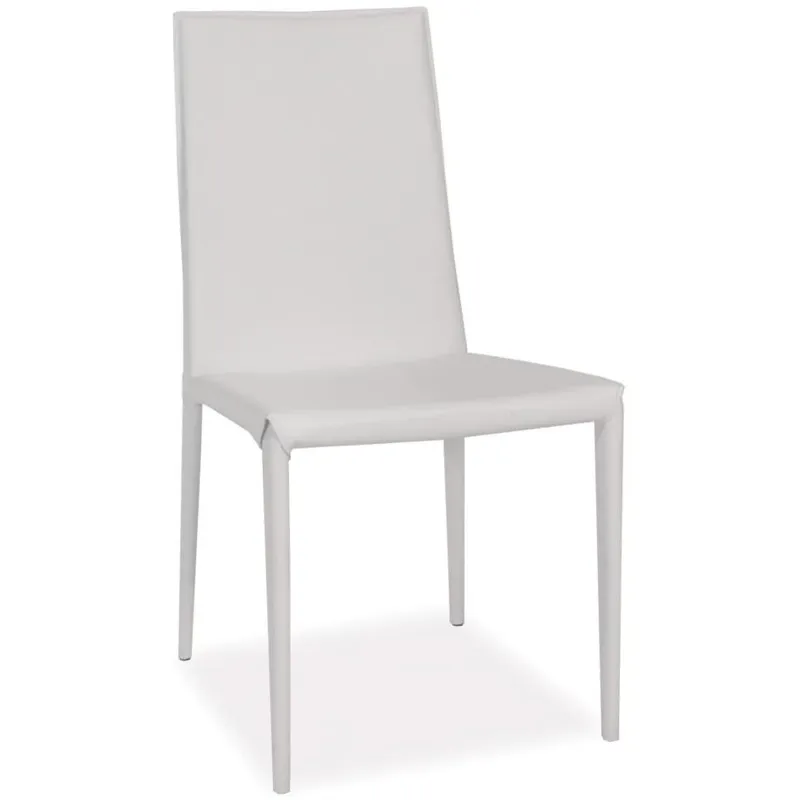 Lusso Dining Chair White-M2