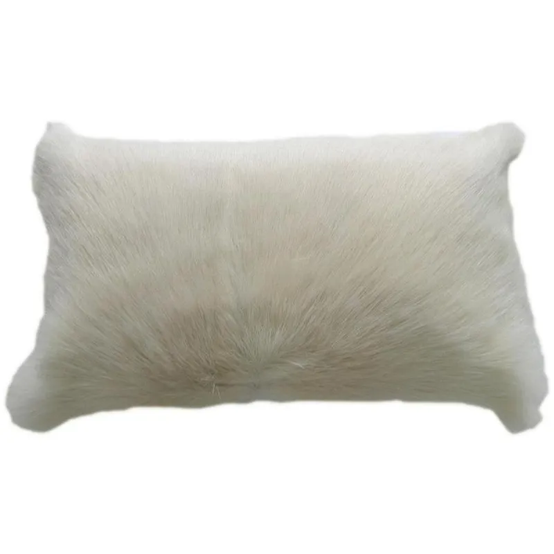 Goat Fur Bolster Natural