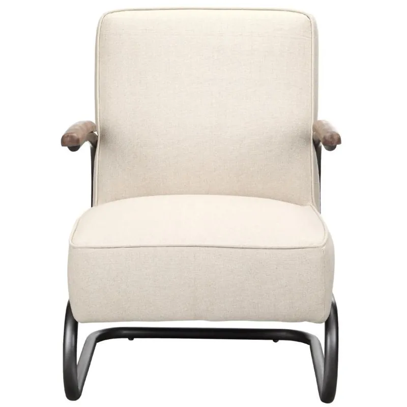 Perth Club Chair Beige Fabric