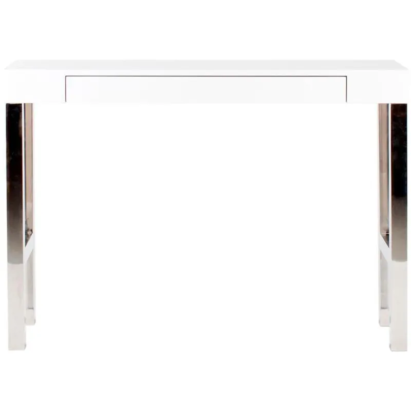 Tura Console Table White Lacquer