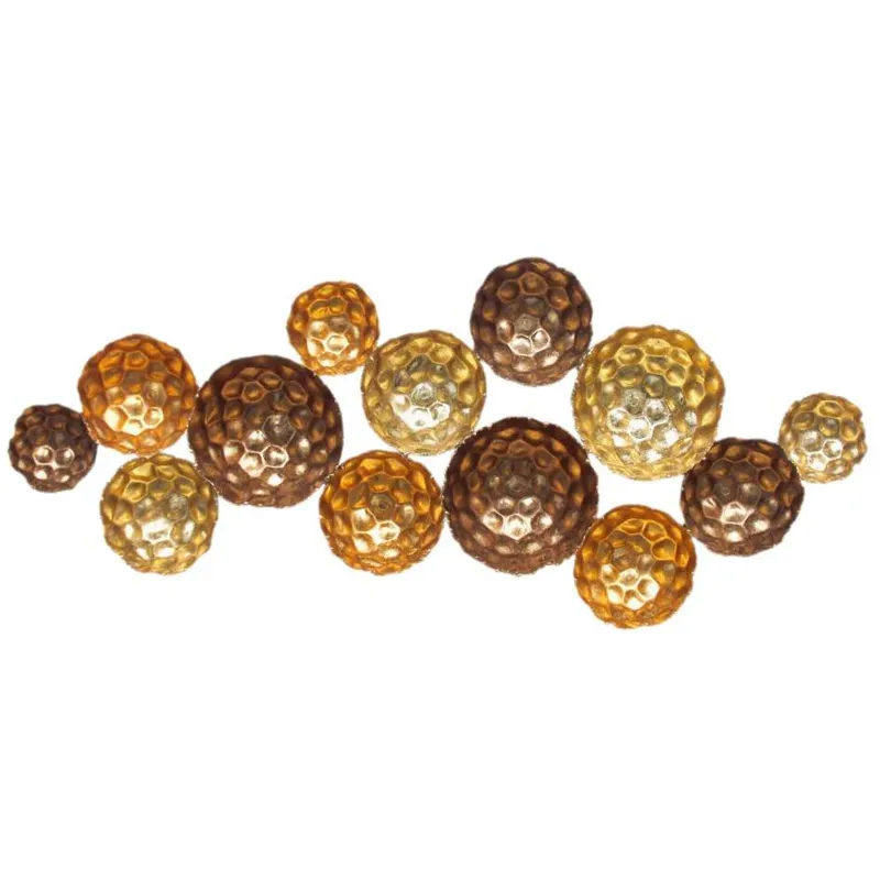 Hammered Gold Circles