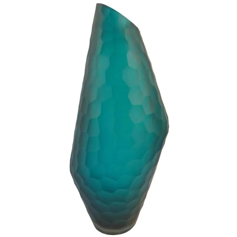 Sky Vase Tall Blue