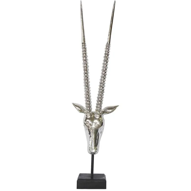 Mountain Goat On Stand Silver