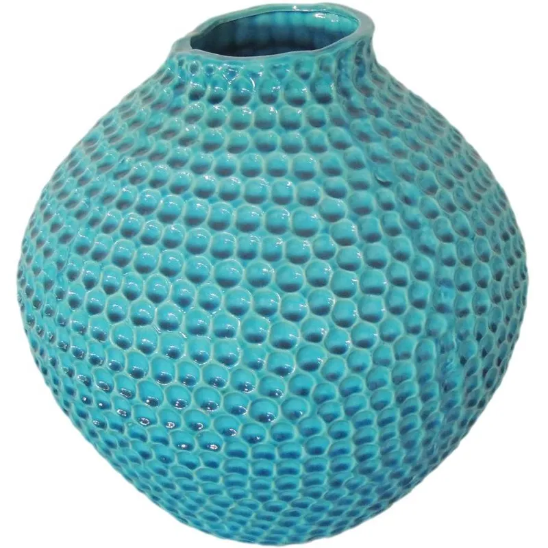 Porcini Vase Short Blue-M2