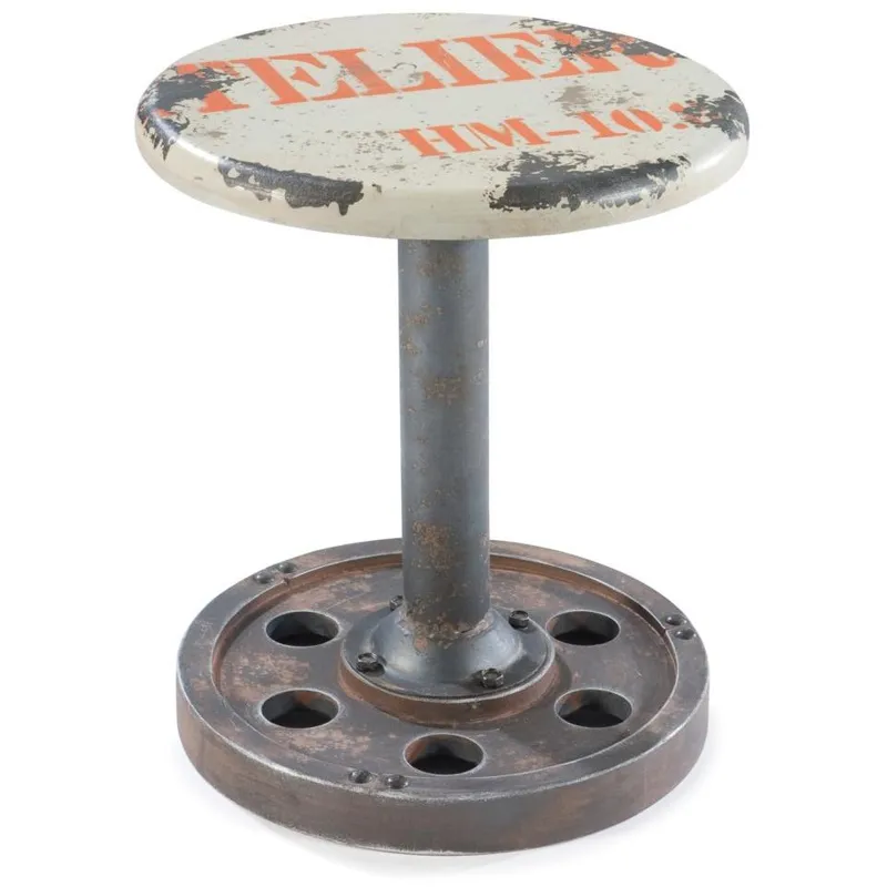 Wheel Stool White