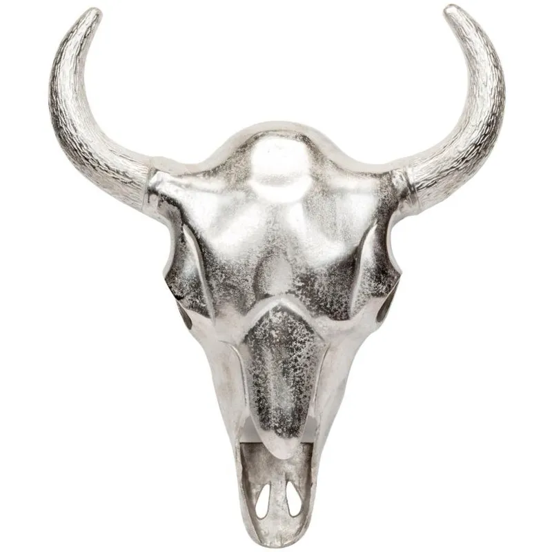 Buffalo Wall Head Large Silver