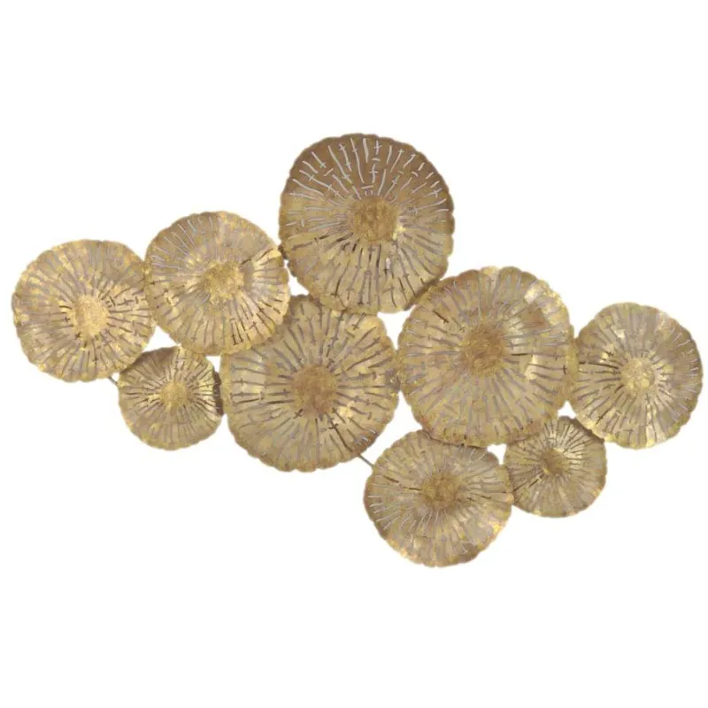 Large Circles Wall DÃ©cor Gold