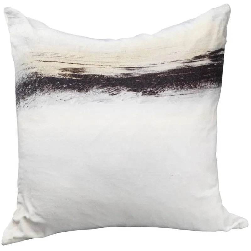 Fog Velvet Cushion W/ Feather Insert