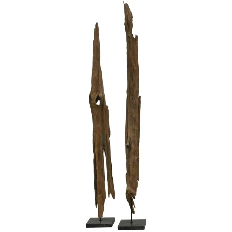 Drift Wood Art On Rough Marble Base