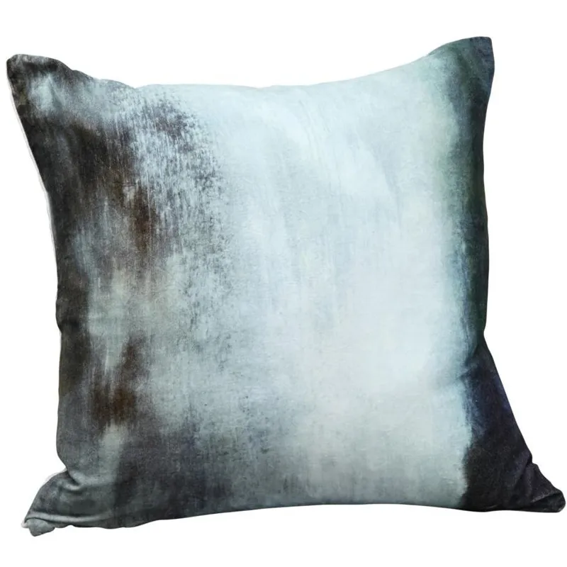 Murky Water Velvet Cushion W/ Feather Insert