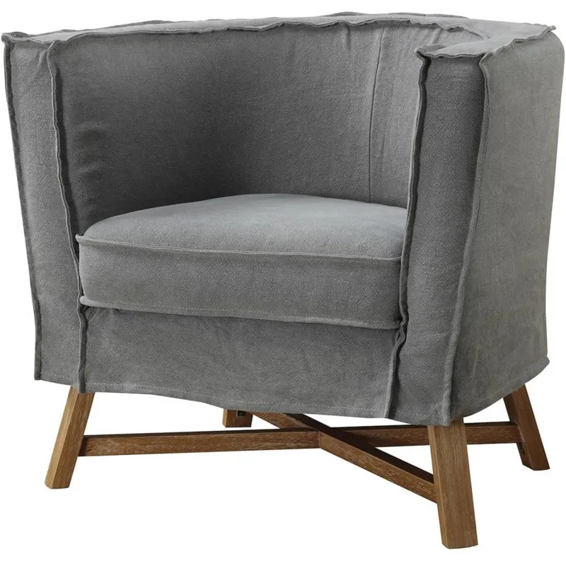 Grand Club Chair Light Grey