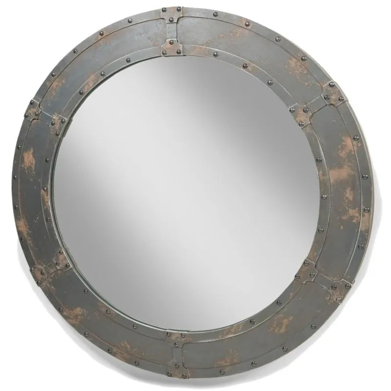 Nautic Mirror Large Dark Brown