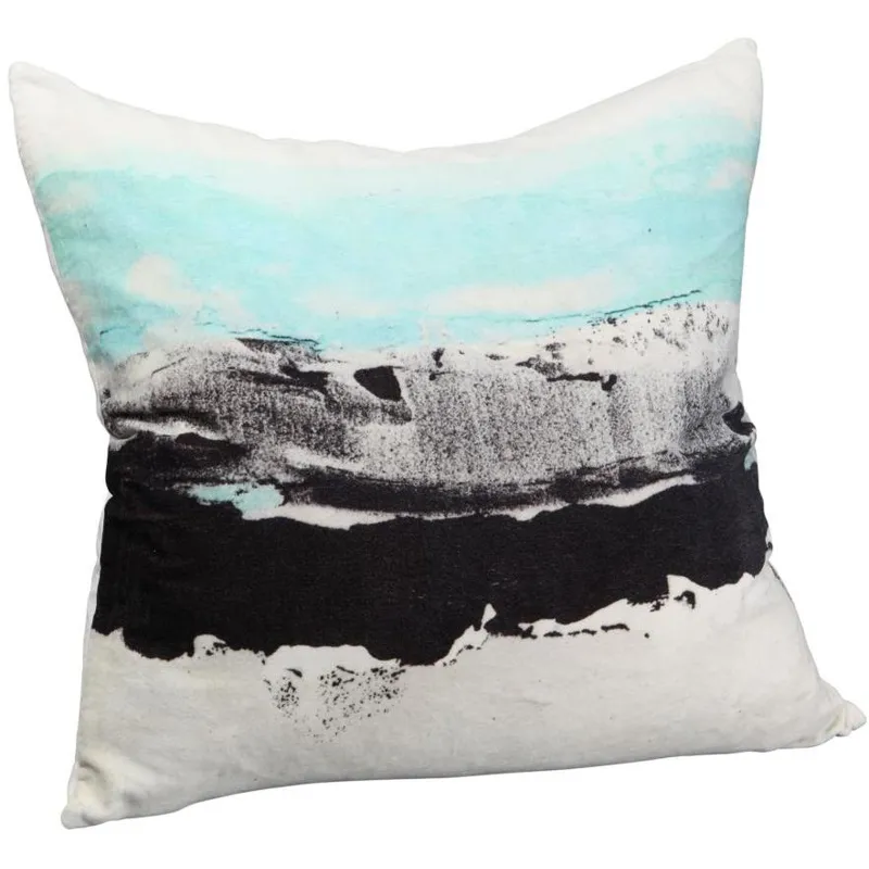 Watercolor Velvet Cushion W/ Feather Insert