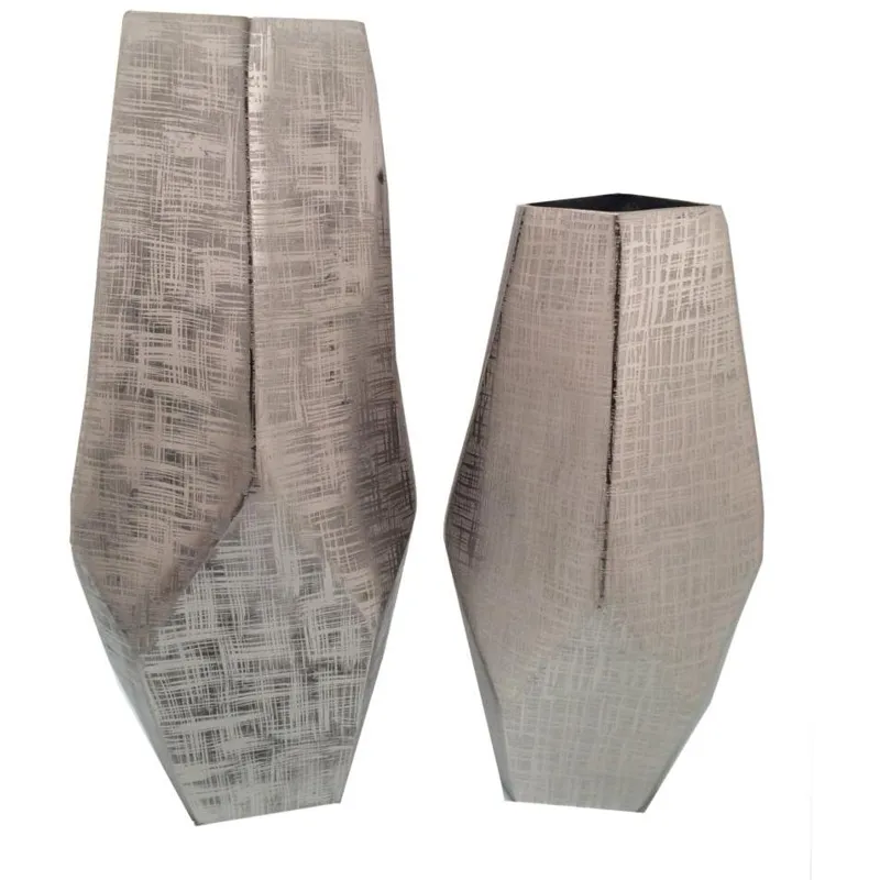 Phase Vase Large Silver