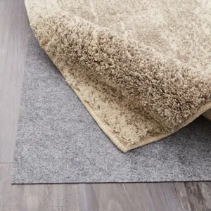 Dual Surface Thin Lock Rug Pad Grey Roll