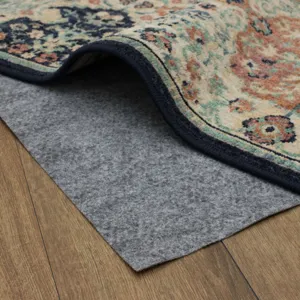 Dual Surface Thin Lock Rug Pad Grey Lifestyle