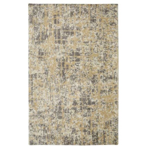 Tan Indoor Abstract Mid-century Modern Area Rug