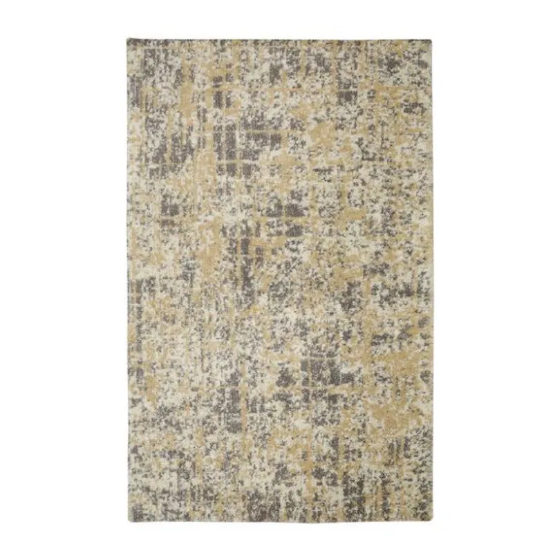 Tan Indoor Abstract Mid-century Modern Area Rug