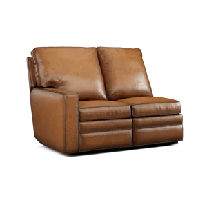 Leather Wall Proximity Power LAF Reclining Loveseat
