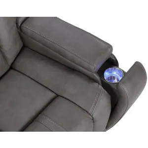 Daniel Triple Power Leather Theatre Recliner