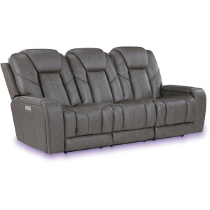 Daniel Triple Power Leather Theater Sofa